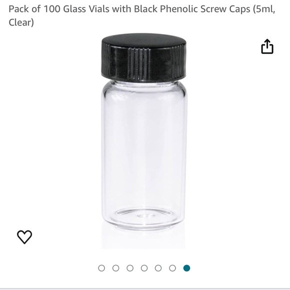 100 glass vials 5ml🐝 - Picture 2 of 2